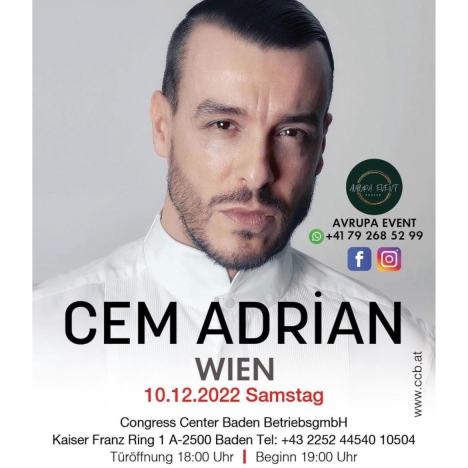 Cem Adrian Konzert - Europa Events Präsentiert