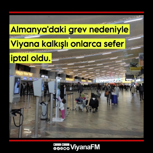 Almanya’daki grev Viyana’yı da etkiledi