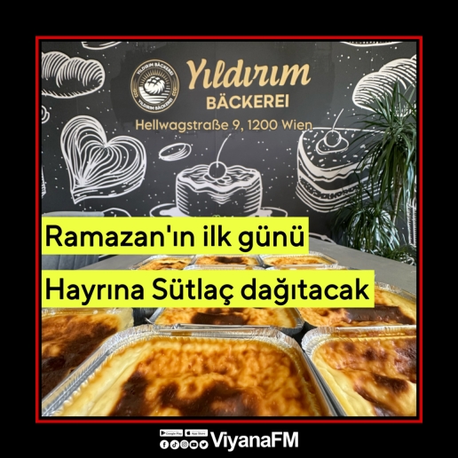 Hayrına sütlaç dağıtacak!