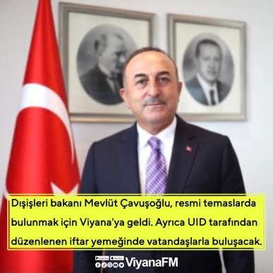 Mevlüt Çavuşoğlu Viyana’da