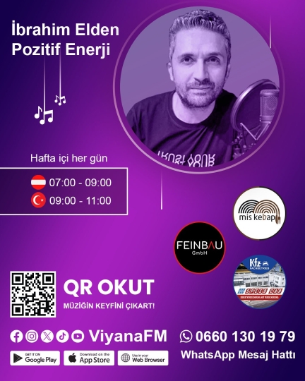 İbrahim Elden - Pozitif Enerji - Hafta içi Her Sabah 09:00 - 11:00 arası