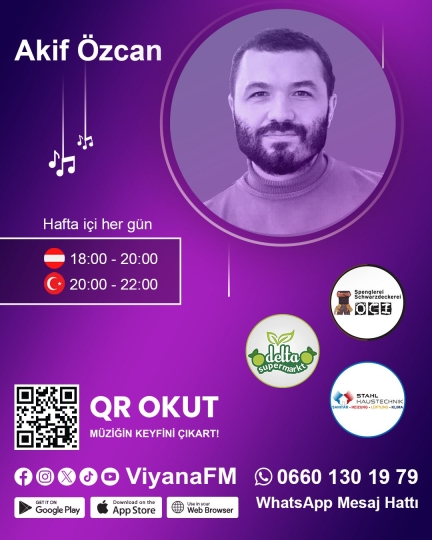 Akif Özcan - Hafta içi Hergün 19:00 - 21:00 arası