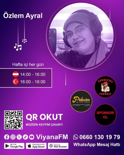 Özlem Ayral - Hafta içi Hergün 14:00 - 16:00 arası