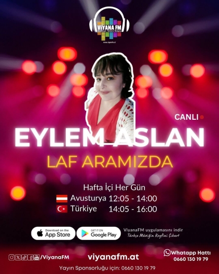 Eylem Aslan - Hafta içi Hergün 12:00 - 14:00 arası