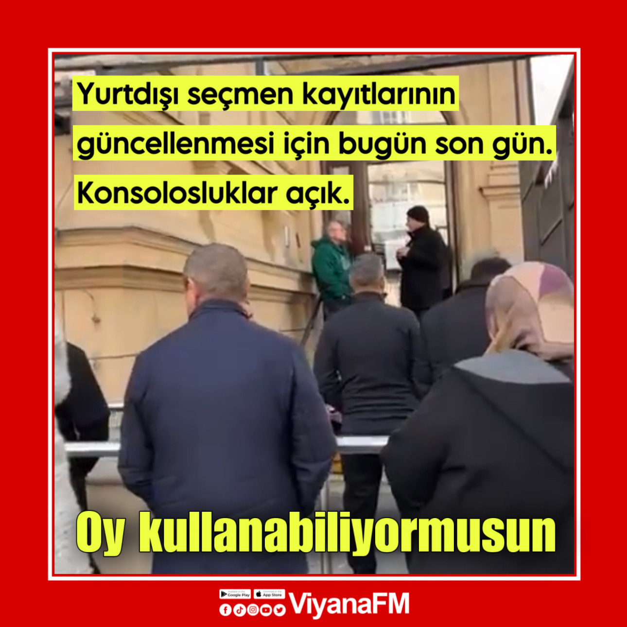 Seçmen kaydınızı kontrol edin!