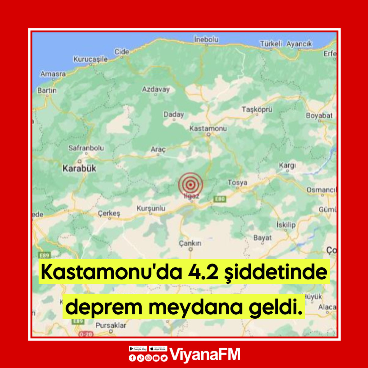 SON DAKİKA! Kastamonu’da deprem!