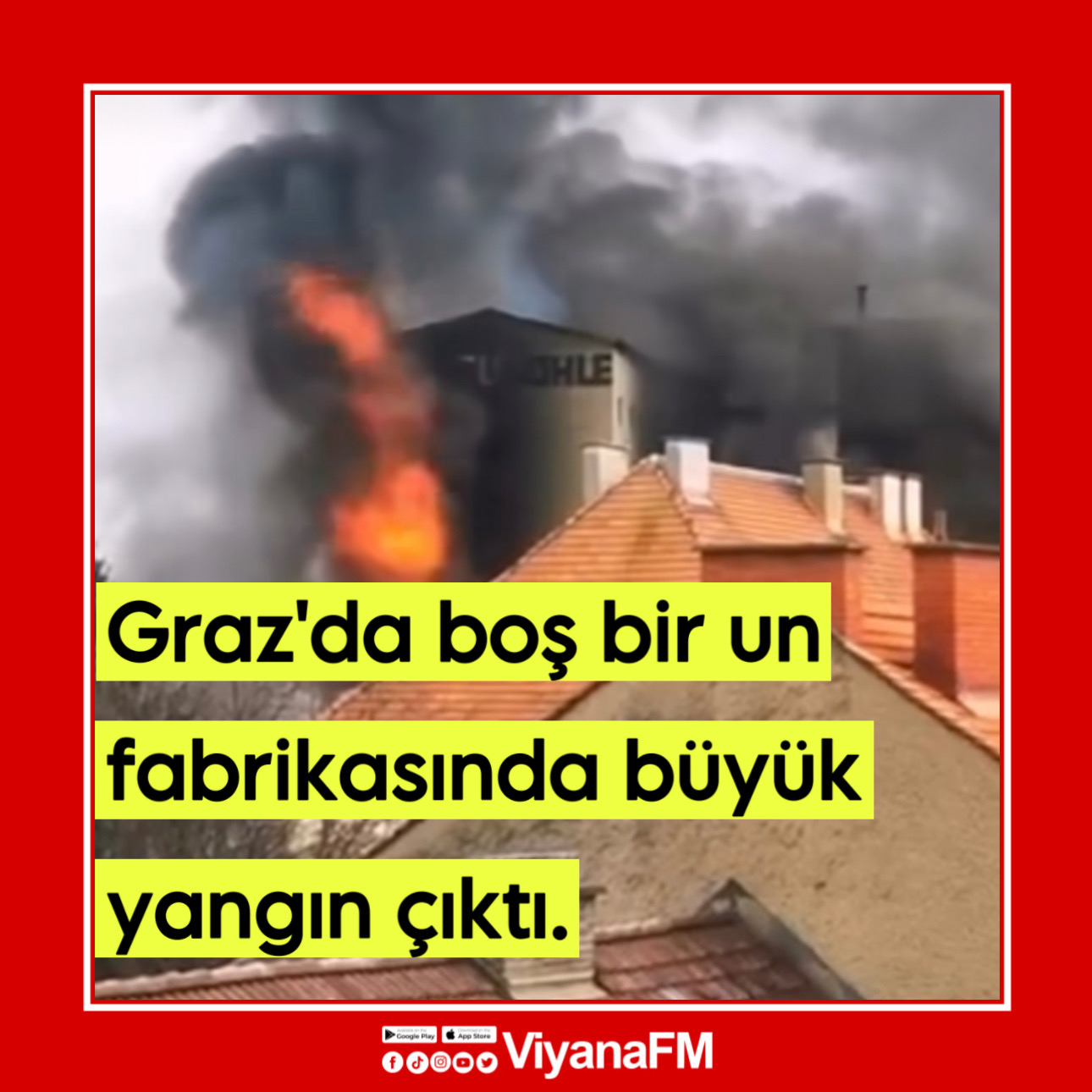 Graz’da büyük yangın!